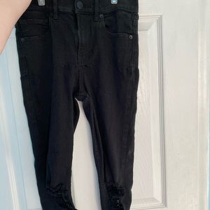 Express Denim Jeans With Holes In The Knees